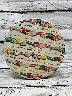$15 • Buy Vintage Luden's Brilliant Mix Candy Round Metal Advertising Tin - Reading PA