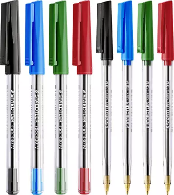 STAEDTLER Stick 430 Medium Tip Ballpoint Pens - Black Blue Green Red • £2.99