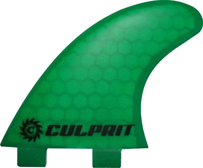 Hexcore Honeycomb RTM FCS M3 Style Thruster Surfboard Fin - Green - C4 • $47.99