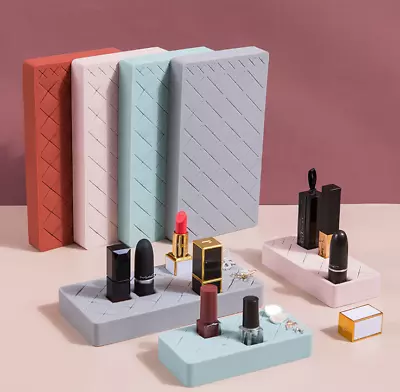 £4.99 • Buy New Silicone Lipstick Cosmetic Grids Storage Display Stand Holder Box Case Rack