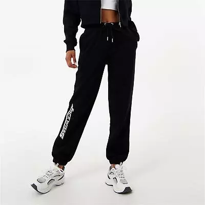 Jack Wills Womens Logo Joggers Sweatpants Jogging Bottoms Closed Hem Fleece • £27