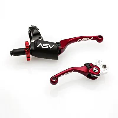 2010-2024 Honda CRF250R/RX ASV Inventions F4 Brake & Clutch Lever PRO PACK Red • $225