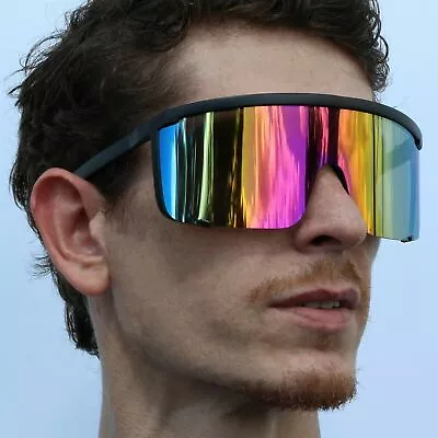 90'S Futuristic Visor Sunglasses For Women Men • $12.95