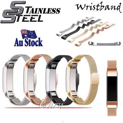 $12.99 • Buy Replacement Silicone Stainless Steel Wristband Band Strap For Fitbit Alta AltaHR