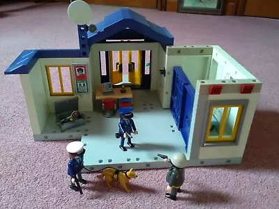 Playmobil Police Station 3165 With 3 Figures Police Dog & Accessories • £14.99