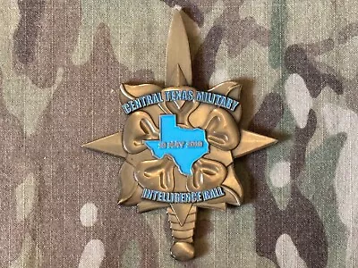 RARE Central Texas Military Intelligence Ball 10 May 2019 Challenge Coin 4 Inch • $49.99