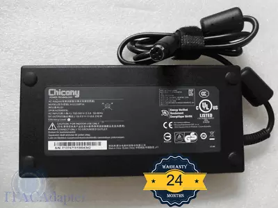 Genuine Laptop Charger Chicony 230W 19.5V 11.8A 4-PIN Power Adapter • $198.66