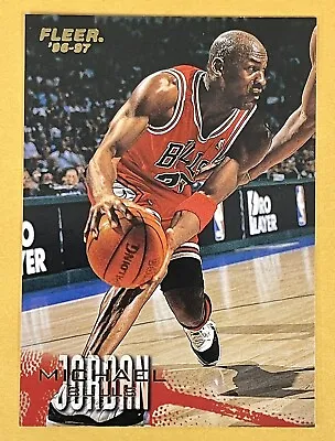 1996-97 Fleer #13 Michael Jordan Chicago Bulls 96-97 HOF • $14.95