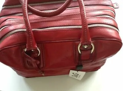 £449 • Buy RRP£1295 New D&G Dolce & Gabbana Bag, Red, Leather Bag Lily Multi-Zip, Large