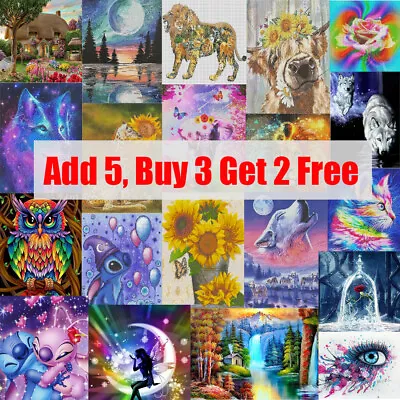 £6.48 • Buy 5D Full Drill Diamond Painting Cross Stitch Kit Art Picture Embroidery Mural