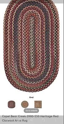 $69.65 • Buy Capel Braided Rug 27x47 Oval