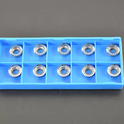 For Aluminum Milling Carbide Inserts R5 RPGT1003-AK 10PCS Round Turning Insert • $6.99