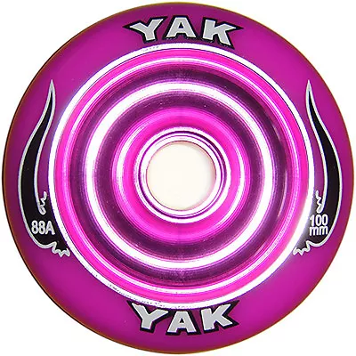 Metalcore Scooter Wheel 100mm X 88a YAK SCAT Purple Pair With ABEC7 Bearings • $14.95