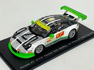 1/43 Spark Porsche 911 GT3-R #912 2nd Macau GT World Cup 2016 SA110 NC2030 • $79.95