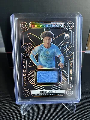 Rico Lewis Panini Obsidian Atomic Material Patch /75 Manchester City • £13