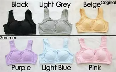 Womens Set Of  Crop Top Bras Yoga Sport / Nursing Sleep Bra Cotton Ahh Leisure • $56.99