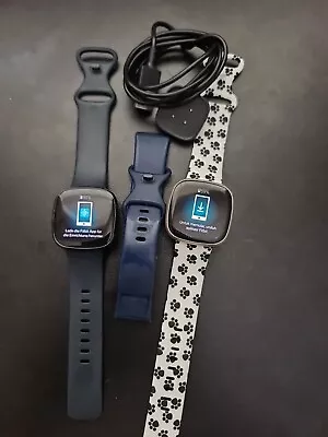 2× Fitbit Versa 3 Smart Fitness Watch  • $75