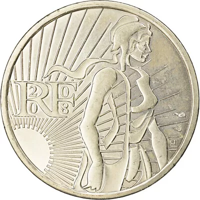 [#776709] France 5 Euro 2008 AU Silver KM:1534 • $14.24