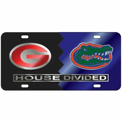 UGA Georgia / Florida HOUSE DIVIDED License Plate / Car Tag • $29.95