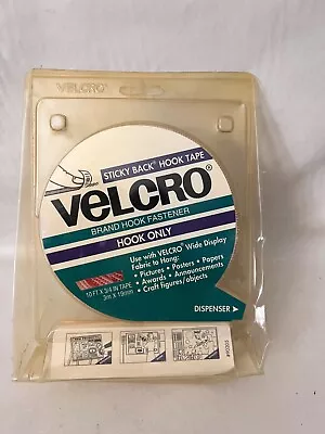 VELCRO® Brand 3/4  Tape Sticky Back Hook Tape HOOK ONLY 10 Ft Vintage • $21.21