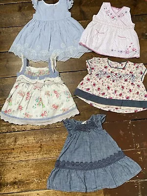 Baby Girls Summer Bundle 3-6 Months Dresses Tops Monsoon Next 5 Items • £5