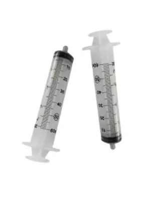 New! 60ML (2 Ounce) LUER LOCK SYRINGE For No Accidental Injection No Needle • $1.35