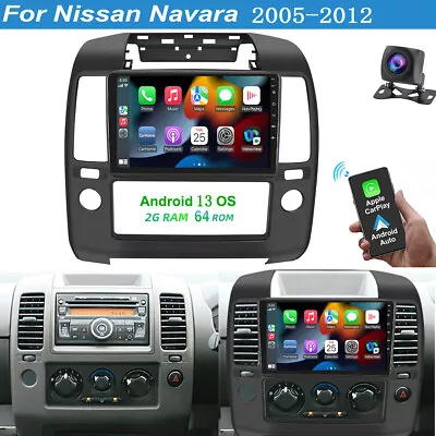 For Navara 2005-2012 D40 Android 12 Car Radio Apple Carplay GPS Head Unit 2+32GB • $249.90