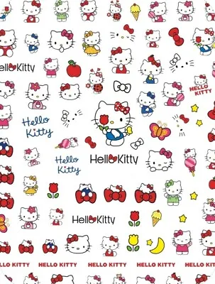 Nail Stickers Winter Kawaii Anime Hello Kitty - Self Adhesive Nail Art • £2.35