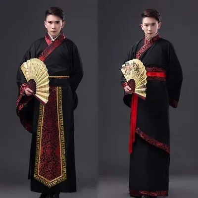 Outfit Ancient Chinese Men Hanfu Cosplay Men Ancient Costume  Outdoor • £18.28