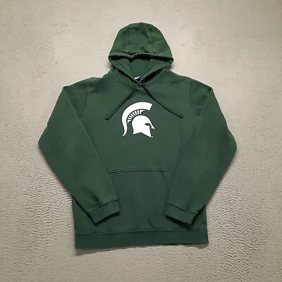 Nike Michigan State Spartans Hoodie Mens Small Green White MSU Sweatshirt Hooded • $30.55