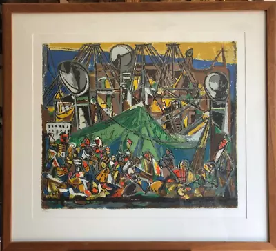 Marcel Janco Framed Illegal Immigration Lithograph Numbered • $500