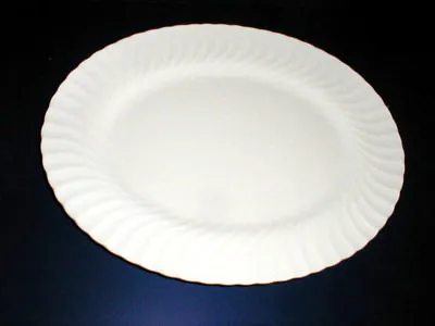 Minton Bone China WHITE FIFE Large 15  Oval Platter  • $24