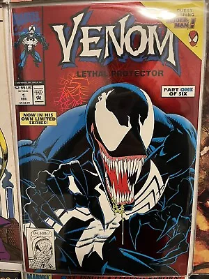 Venom Lethal Protector #1 (Marvel Comics 1992) Red Foil Cover • $20