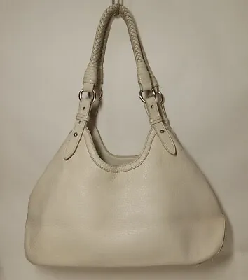 Cole Haan White Soft Leather Shoulder Bag Purse • $36