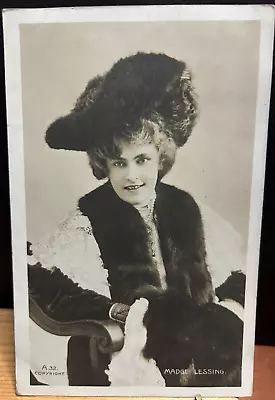 1907 Vintage  Postcard Miss Madge Lessing Edwardian Actress • £1.25