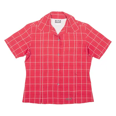 JACK WOLFSKIN Womens Shirt Red Check UK 10 • £14.99