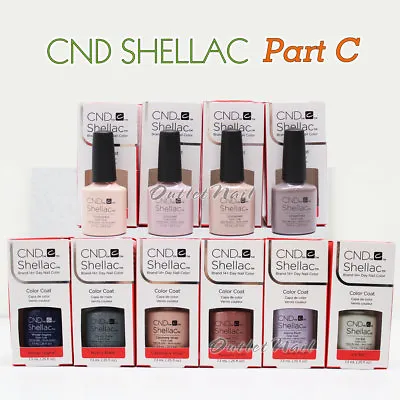 CND SHELLAC UV Gel Nail Polish Base Top Coat 7.3ml 0.25oz Pick ANY Color PART C • $13.97