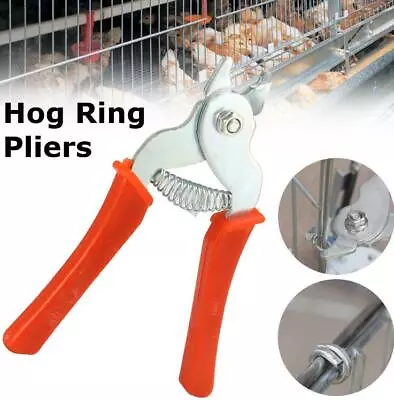 £8.76 • Buy Hog Ring Pliers Tool M Clip Staples Bird Chicken Mesh Cage Wire Fencing Netting
