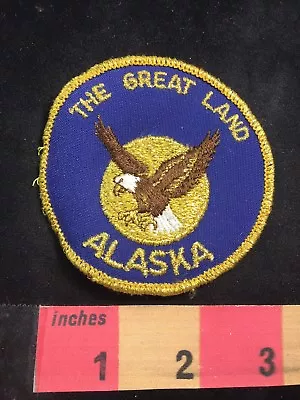 Vintage Soaring Eagle Midnight Sun Alaska THE GREAT LAND Patch 75Y6 • $7.64