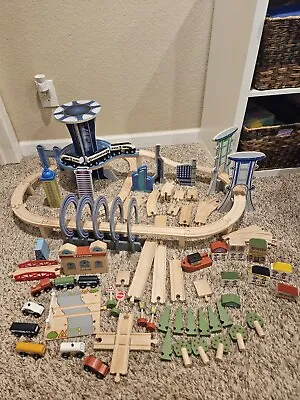 Pottery Barn Metropolis & Town And Country Wooden Train Set • $85