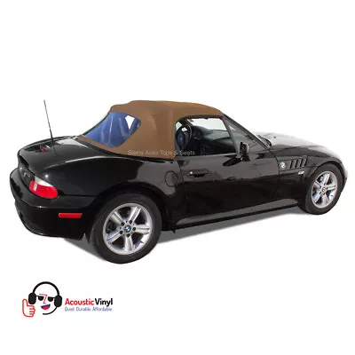 Fits: 1996-2002 BMW Z3  Convertible Top With Plastic Window Saddle Twill • $278.10
