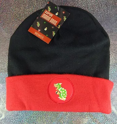 Culturefly PIXEL BOWSER BEANIE Adult Size New With Tags Super Mario Bros Hat • $6.95