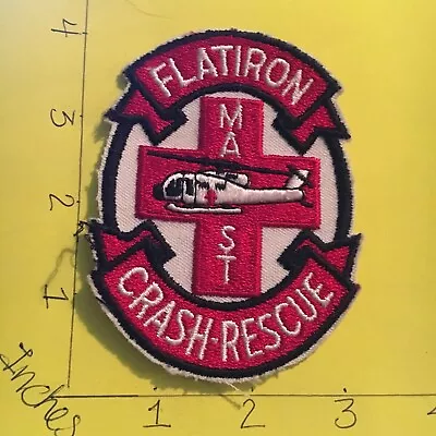 US Army FLATIRON Crash Rescue Dust Off Helicopter Ambulance Vietnam Patch 6/1/23 • $8.99