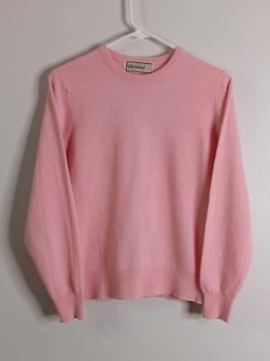 $19.99 • Buy Vintage Glenmac 100% Cashmere Sweater Pink Scotland Womens (Small)
