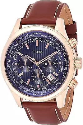 Guess Gents World Time Chronograph Watch W0500G1 • £79.99