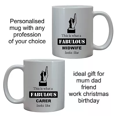 Fabulous Nurse Doctor Midwife Mug Medical Nhs Key Worker Carer Thank You Gift • £10.95