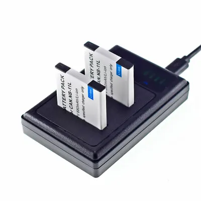 2x NB-11L Battery +LED Charger For Canon IXUS 285 265 190 185 180 175 170 125 HS • $26.39