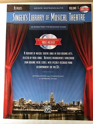 Songbook -NEW Singer’s Library Musical Theatre  Vol I Mezzo Soprano/Alto W- 2 CD • $10.25