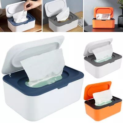 Wipes Dispenser Baby Wipe Holder Sealing Wipe Container Dustproof Tissues Wipes • £10.25