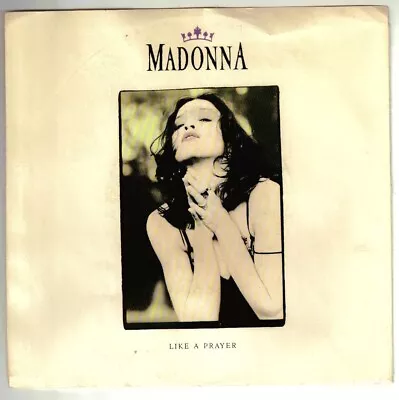 MADONNA  (Like A Prayer)  NO RECORD!!!  VG+ PICTURE SLEEVE ONLY!!! • $2.60